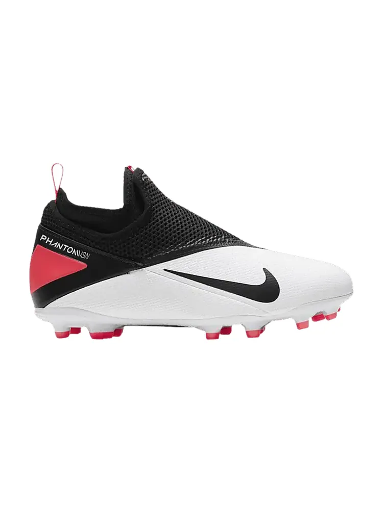 Бутсы Nike Phantom Vision 2 Academy DF MG GS 'White Crimson Black' — изображение 1 из 1, белый//черный