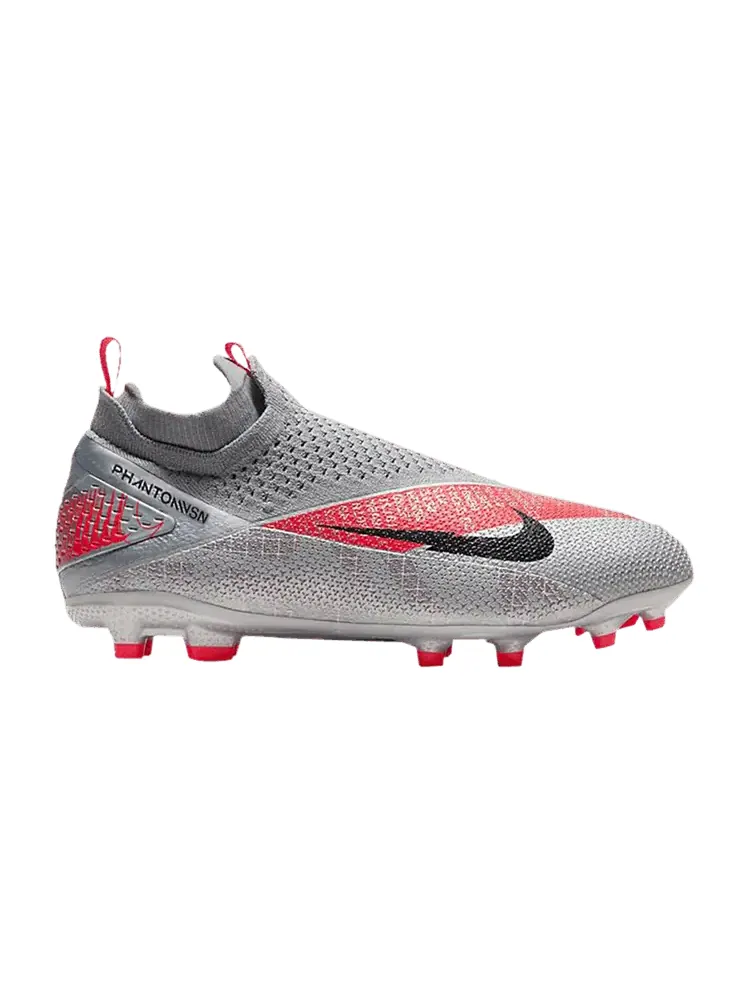 Бутсы Nike Phantom Vision 2 Elite Dynamic Fit MG GS 'Metallic Grey Crimson' — изображение 1 из 1