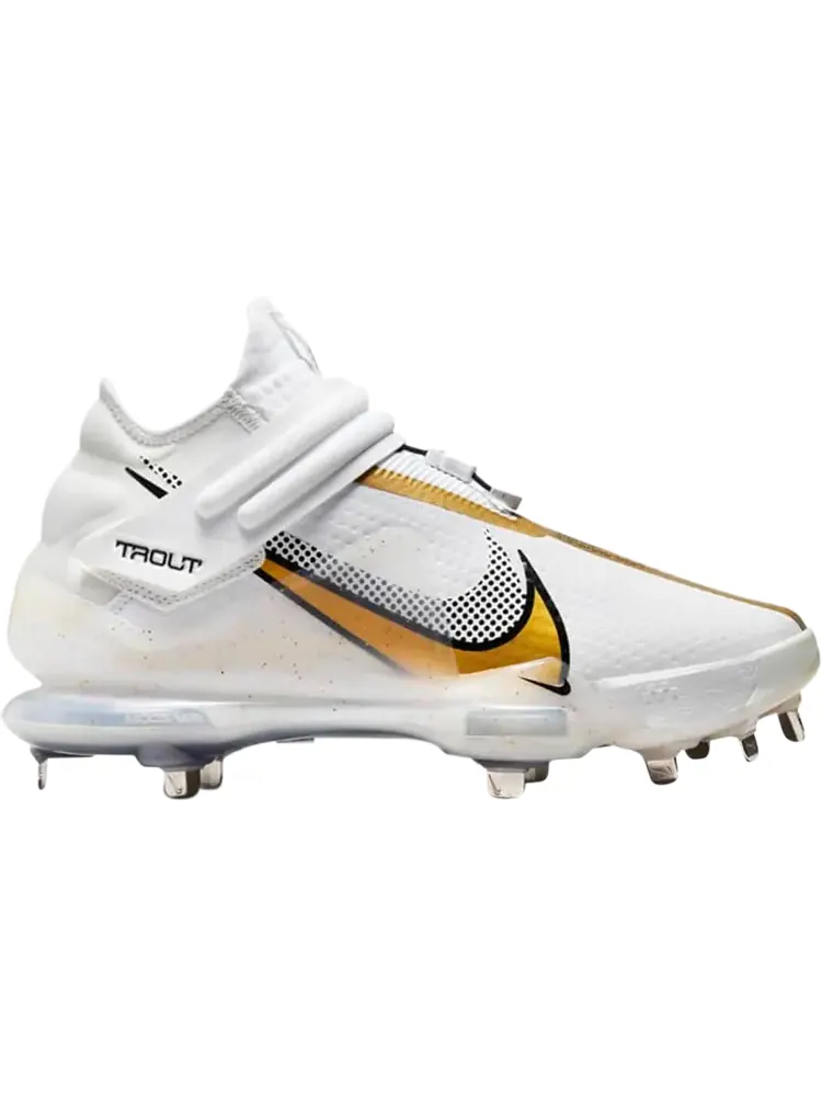 Бутсы Nike Force Zoom Trout 7 Pro Mid 'White Metallic Gold' — изображение 1 из 1, белый