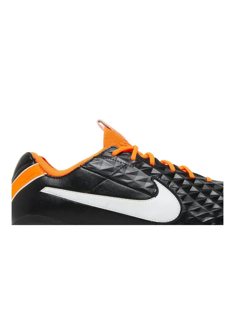 Бутсы Nike Tiempo Legend 8 Elite FG 'Black Total Orange' — изображение 3 из 9, черный/белый/оранжевый