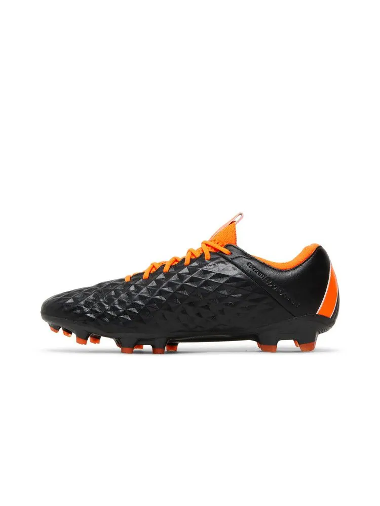 Бутсы Nike Tiempo Legend 8 Elite FG 'Black Total Orange' — изображение 4 из 9, черный/белый/оранжевый