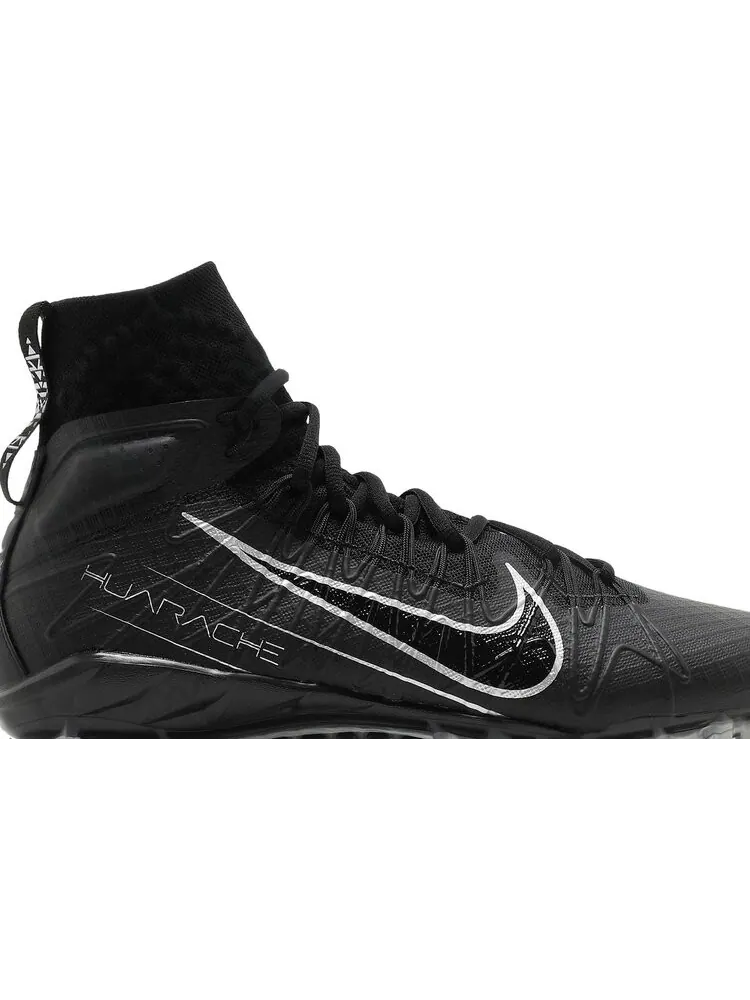 Бутсы Nike Alpha Huarache 7 Elite 'Black' — изображение 2 из 8, черный