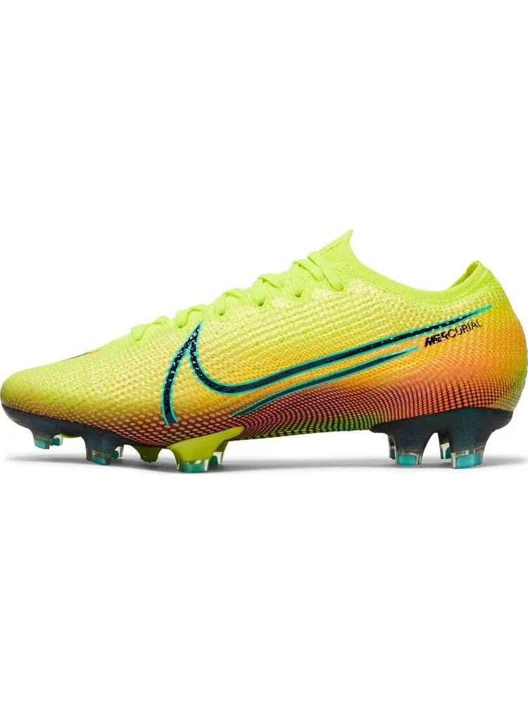 Бутсы Nike Mercurial Vapor 13 Elite MDS FG 'Lemon Venom Aurora' — изображение 3 из 8, желтый