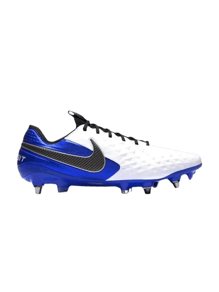 Бутсы Nike Tiempo Legend 8 Elite SG Pro 'White Hyper Royal' — изображение 1 из 1, белый/черный