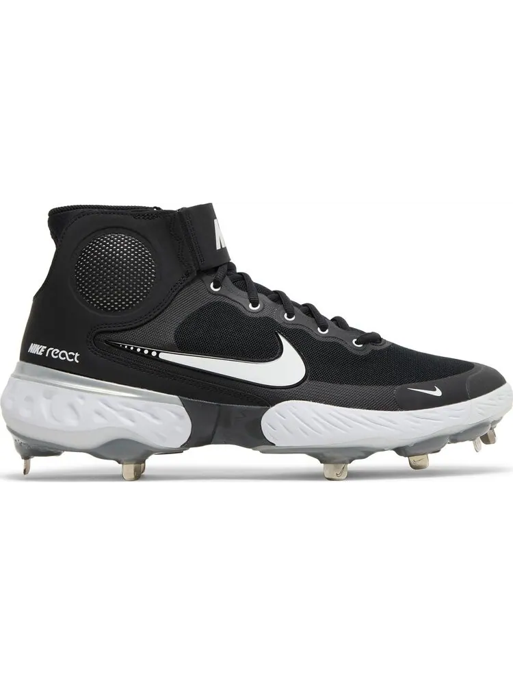 Бутсы Nike Alpha Huarache Elite 3 Mid 'Black Light Smoke Grey' — изображение 1 из 8, черный