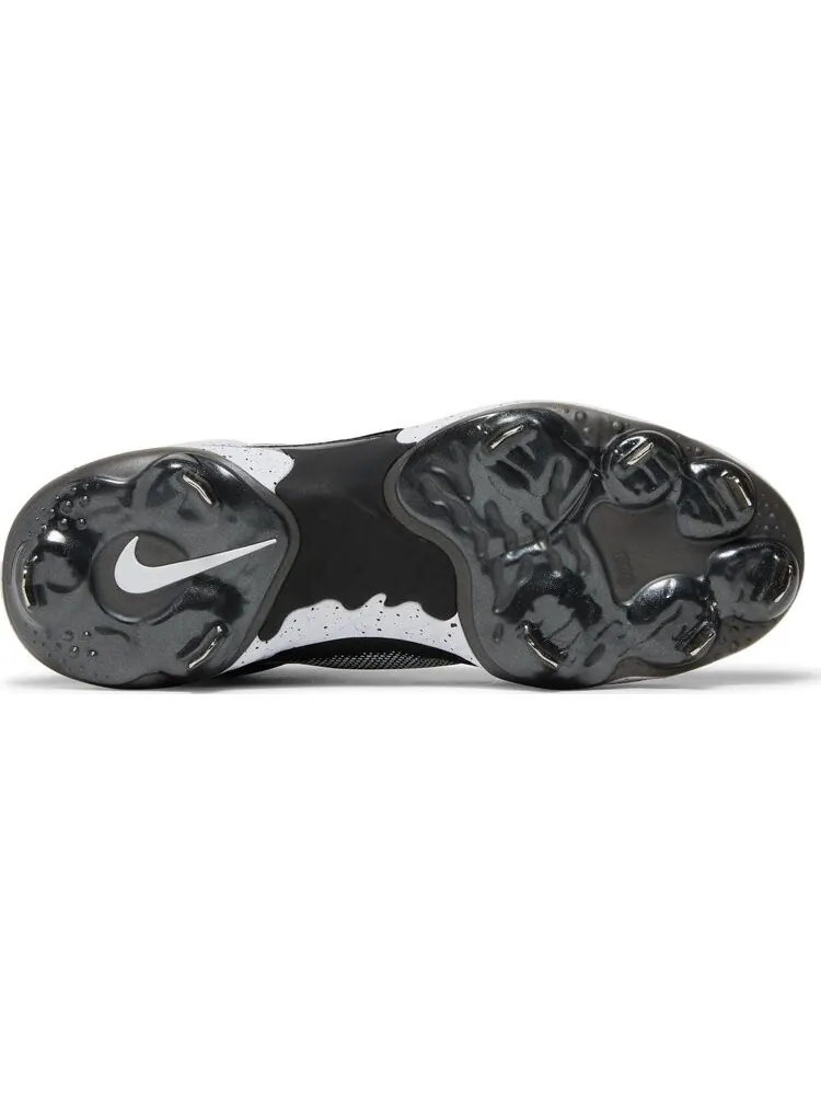 Бутсы Nike Alpha Huarache Elite 3 Mid 'Black White' — изображение 4 из 8, черный