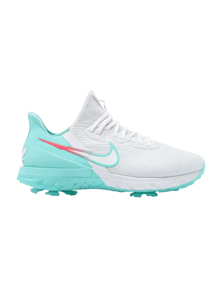 Бутсы Nike Air Zoom Infinity Tour Golf Wide 'White Aurora Green' — изображение 1 из 9, белый//светлый/зеленый
