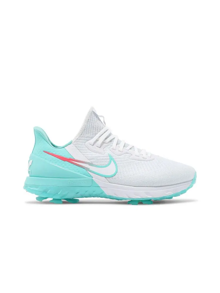 Бутсы Nike Air Zoom Infinity Tour Golf Wide 'White Aurora Green' — изображение 2 из 9, белый//светлый/зеленый