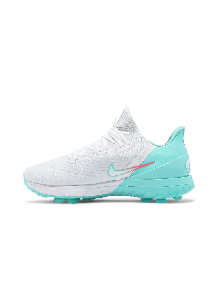 Бутсы Nike Air Zoom Infinity Tour Golf Wide 'White Aurora Green' — изображение 4 из 9, белый//светлый/зеленый