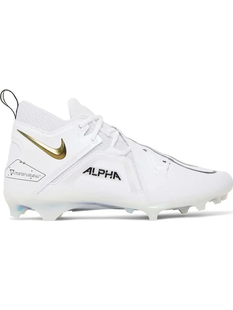 Бутсы Nike Alpha Menace Pro 3 'White Black Gold' — изображение 1 из 8, белый