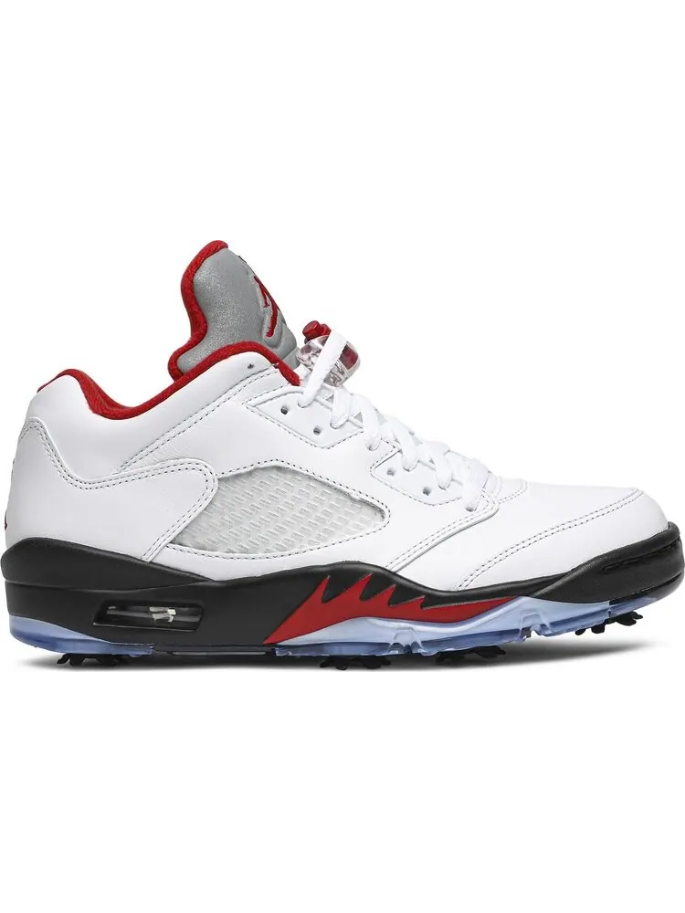 Бутсы Air Jordan 5 Low Golf Fire Red — изображение 1 из 8, белый