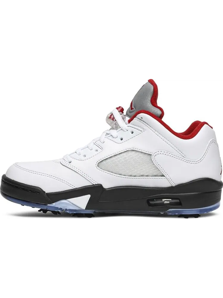Бутсы Air Jordan 5 Low Golf Fire Red — изображение 3 из 8, белый