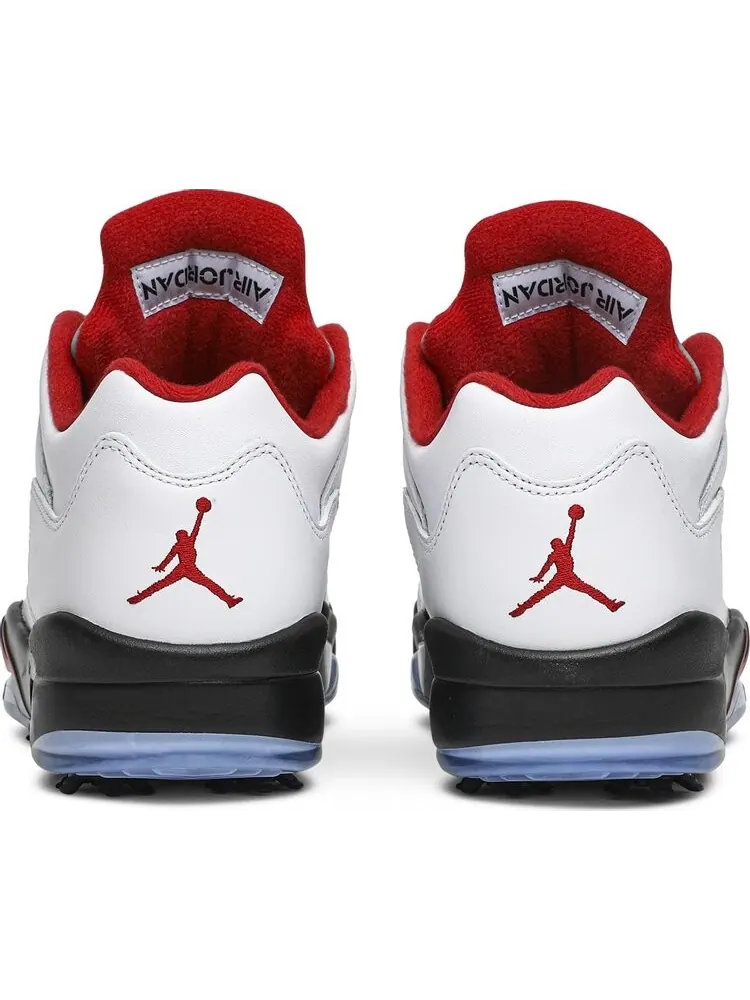 Бутсы Air Jordan 5 Low Golf Fire Red — изображение 6 из 8, белый
