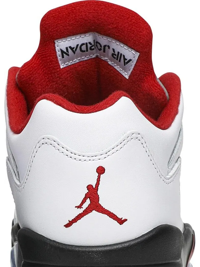 Бутсы Air Jordan 5 Low Golf Fire Red — изображение 7 из 8, белый