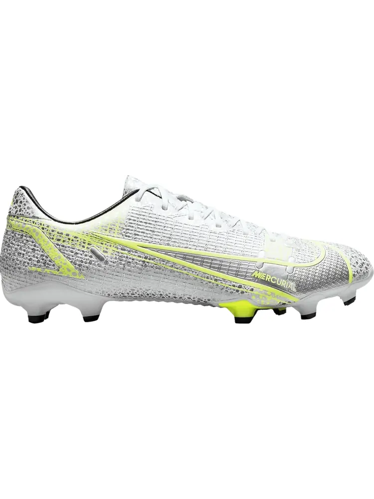 Бутсы Nike Mercurial Vapor 14 Academy FG MG 'Metallic Silver Volt' — изображение 1 из 1, белый