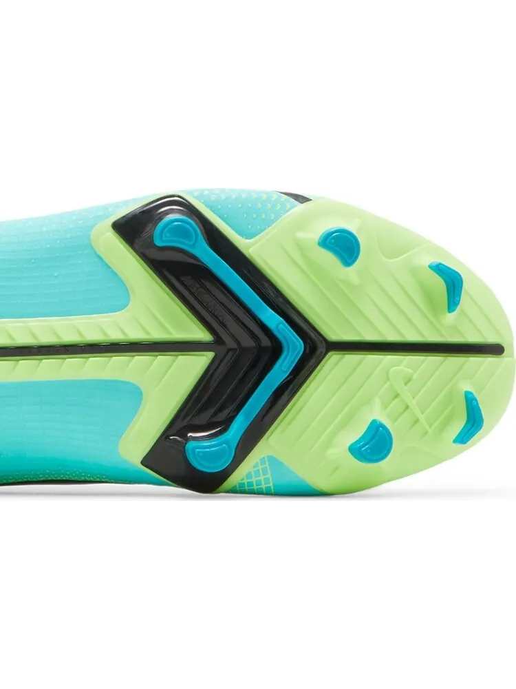 Бутсы Nike Mercurial Vapor 14 Academy FG MG 'Dynamic Turquoise Lime Glow' — изображение 5 из 8, синий