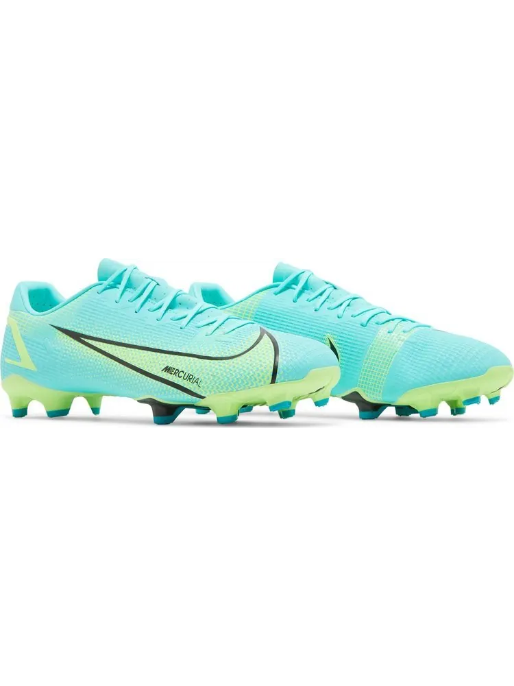 Бутсы Nike Mercurial Vapor 14 Academy FG MG 'Dynamic Turquoise Lime Glow' — изображение 8 из 8, синий