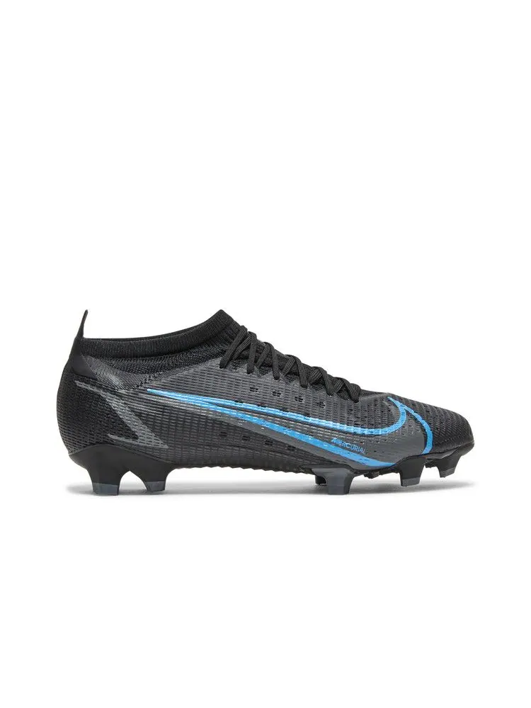 Бутсы Nike Mercurial Vapor 14 Pro FG 'Black Photo Blue' — изображение 2 из 9, черный/серый/черный