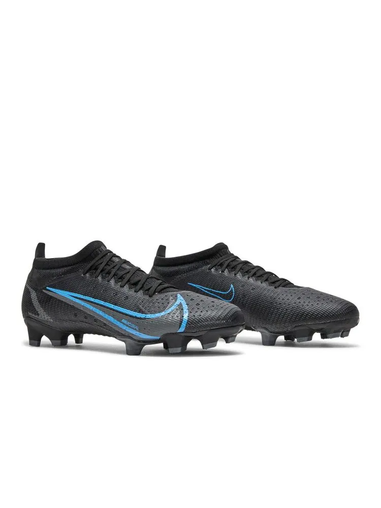 Бутсы Nike Mercurial Vapor 14 Pro FG 'Black Photo Blue' — изображение 9 из 9, черный/серый/черный