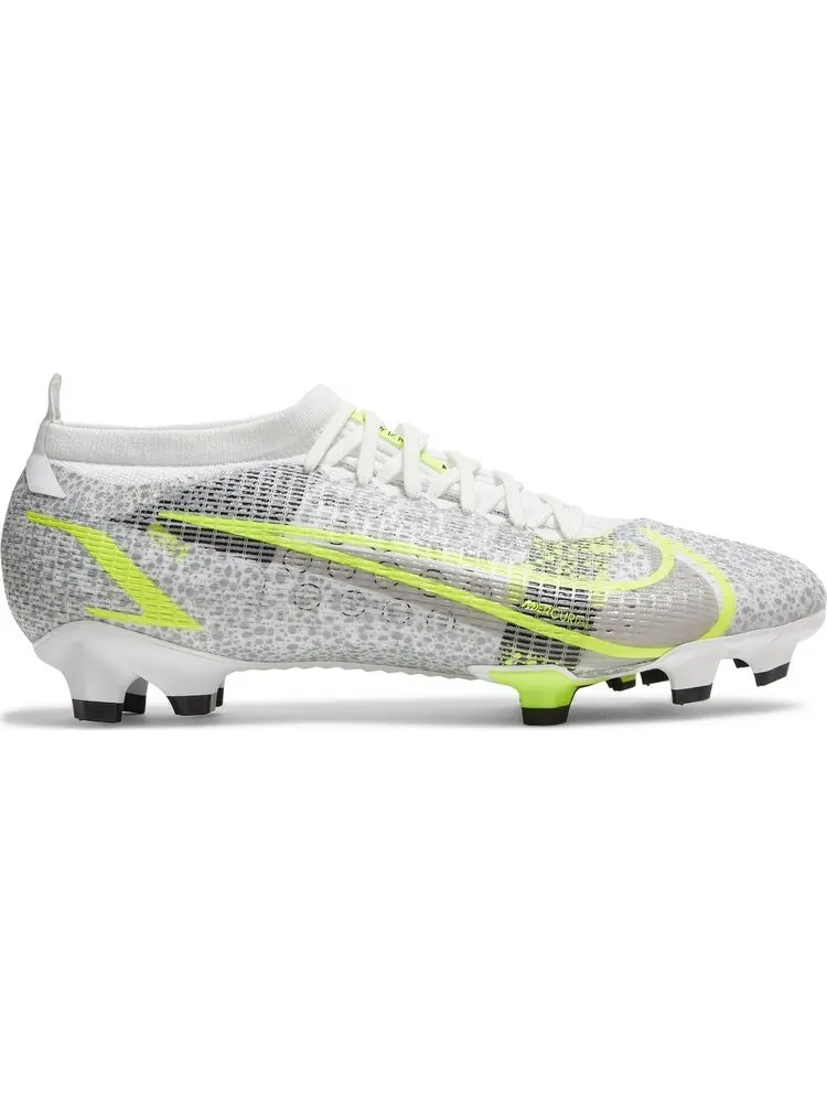 Бутсы Nike Mercurial Vapor 14 Pro FG 'Metallic Silver Volt' — изображение 1 из 8, белый