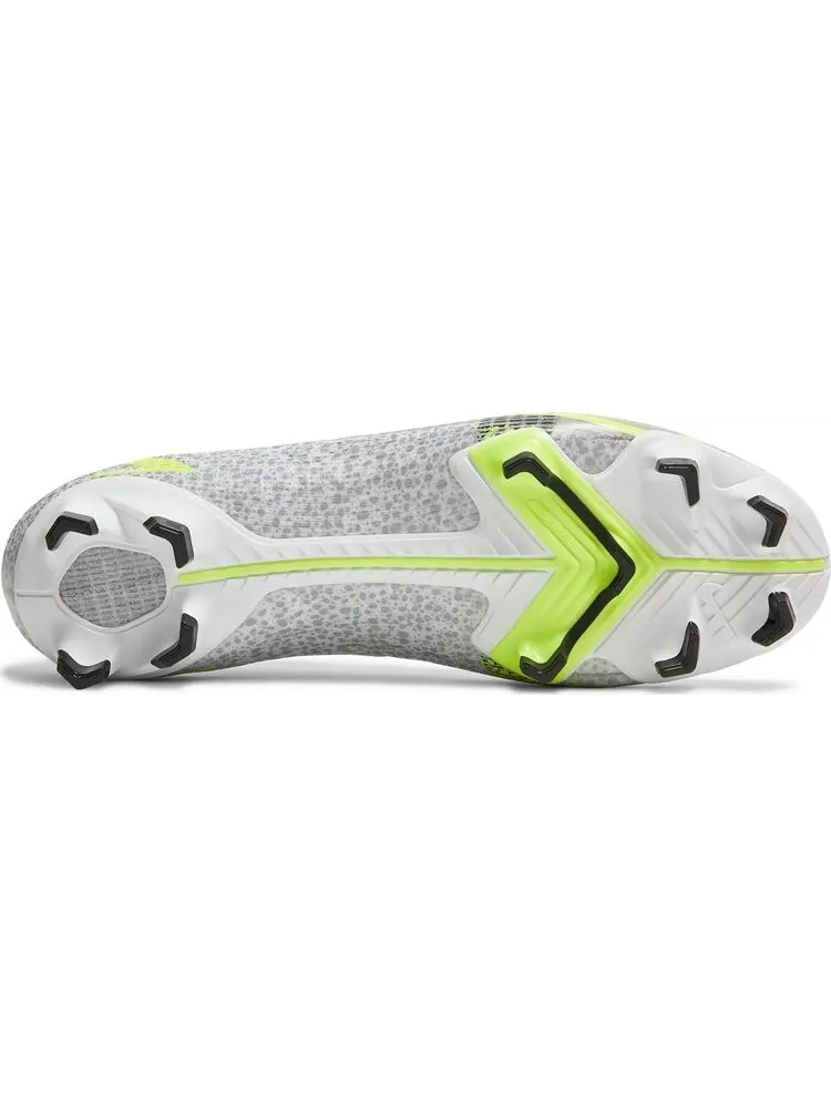 Бутсы Nike Mercurial Vapor 14 Pro FG 'Metallic Silver Volt' — изображение 4 из 8, белый