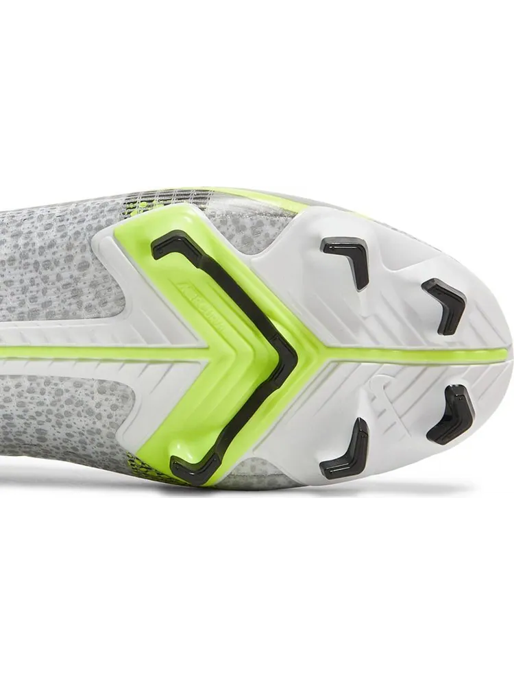 Бутсы Nike Mercurial Vapor 14 Pro FG 'Metallic Silver Volt' — изображение 5 из 8, белый