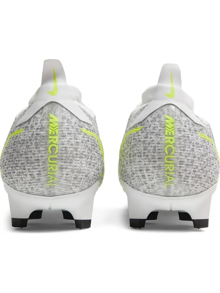 Бутсы Nike Mercurial Vapor 14 Pro FG 'Metallic Silver Volt' — изображение 6 из 8, белый