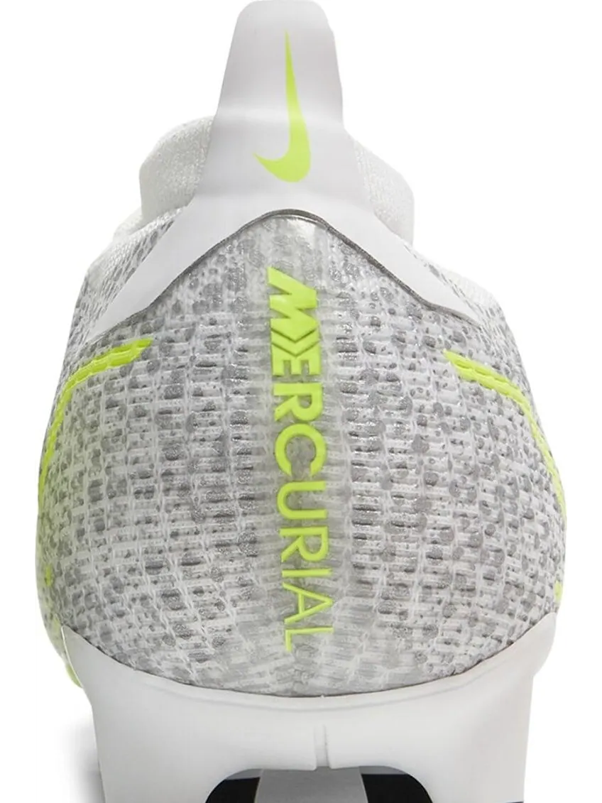 Бутсы Nike Mercurial Vapor 14 Pro FG 'Metallic Silver Volt' — изображение 7 из 8, белый