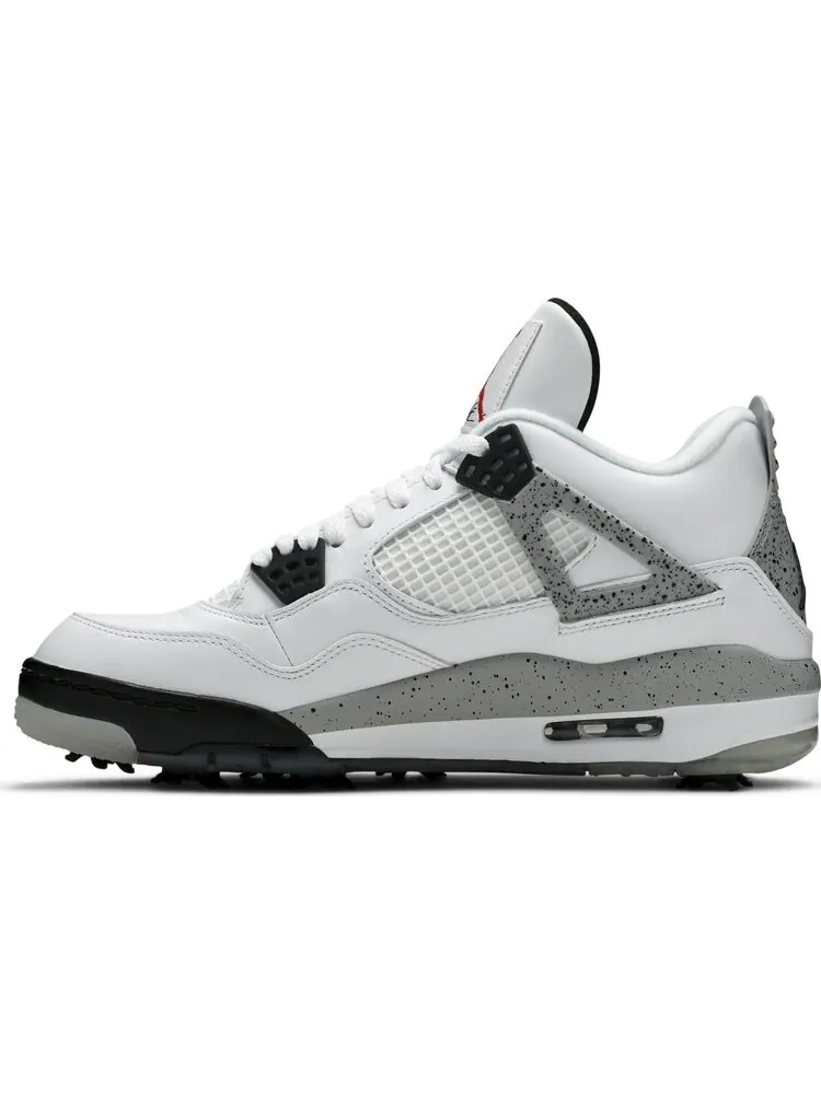 Бутсы Air Jordan 4 Golf White Cement — изображение 3 из 8, белый