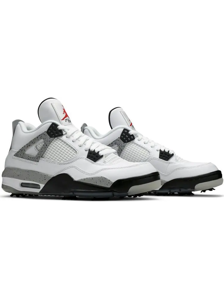 Бутсы Air Jordan 4 Golf White Cement — изображение 8 из 8, белый