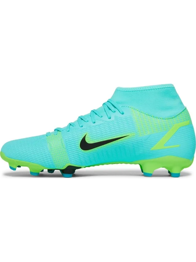Бутсы Nike Mercurial Superfly 8 Academy MG 'Dynamic Turquoise Lime Glow' — изображение 3 из 8, синий
