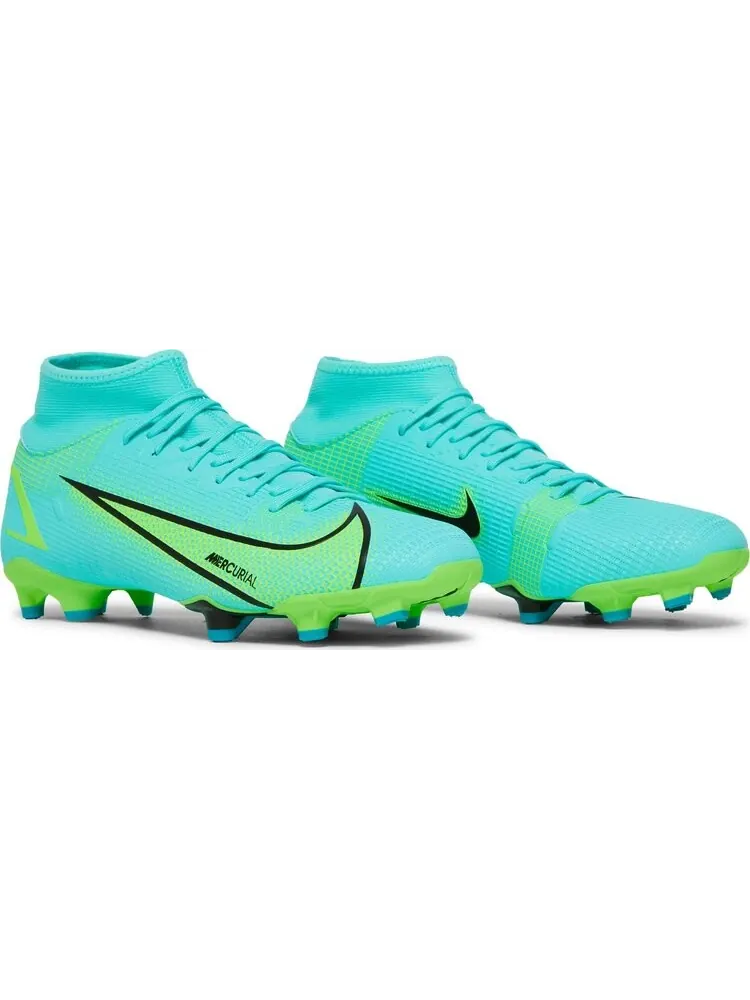 Бутсы Nike Mercurial Superfly 8 Academy MG 'Dynamic Turquoise Lime Glow' — изображение 8 из 8, синий
