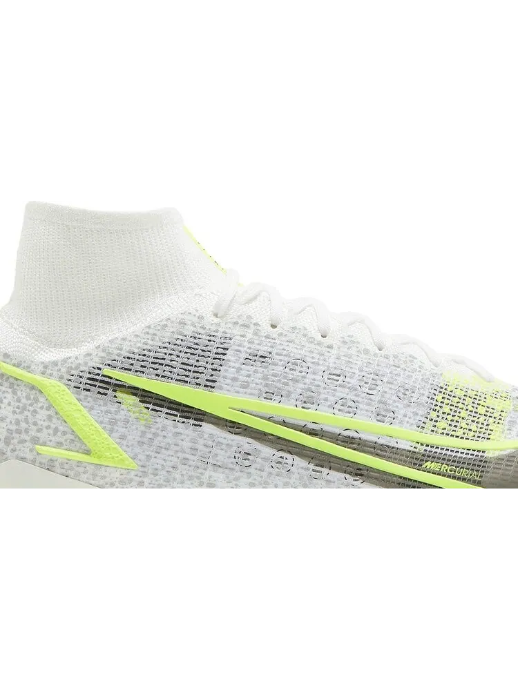 Бутсы Nike Mercurial Superfly 8 Elite FG 'White Volt' — изображение 2 из 8, белый