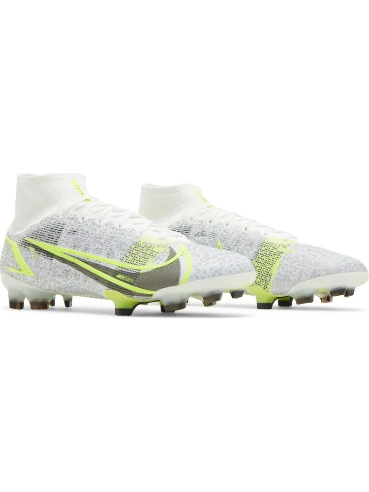 Бутсы Nike Mercurial Superfly 8 Elite FG 'White Volt' — изображение 8 из 8, белый