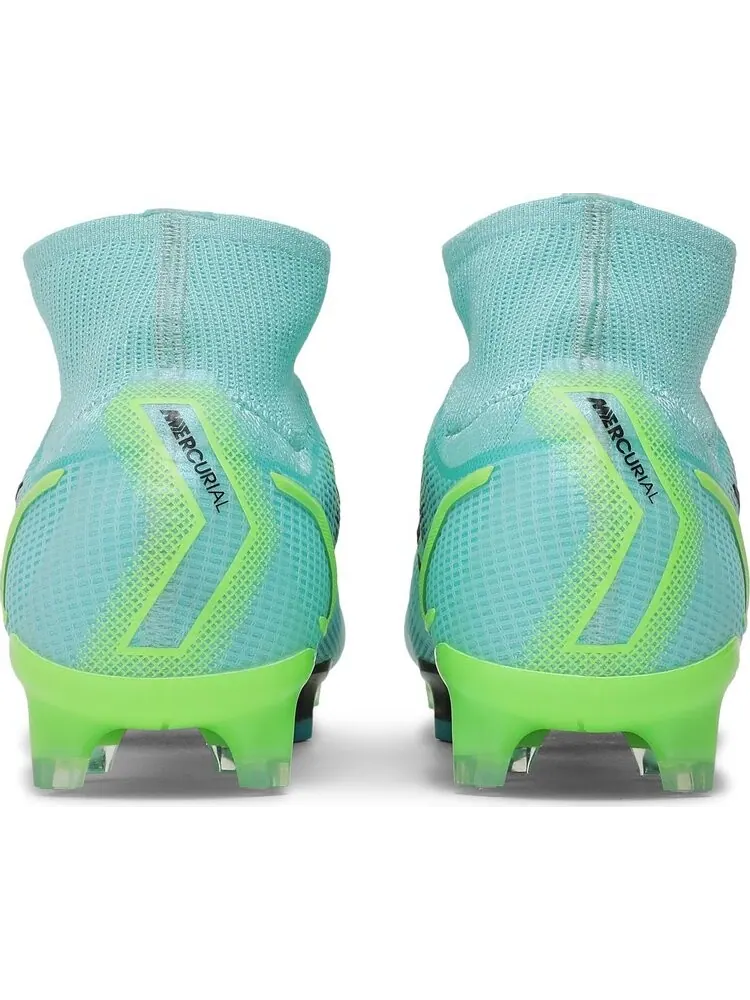 Бутсы Nike Mercurial Superfly 8 Elite FG 'Dynamic Turquoise Lime Glow' — изображение 6 из 8, синий