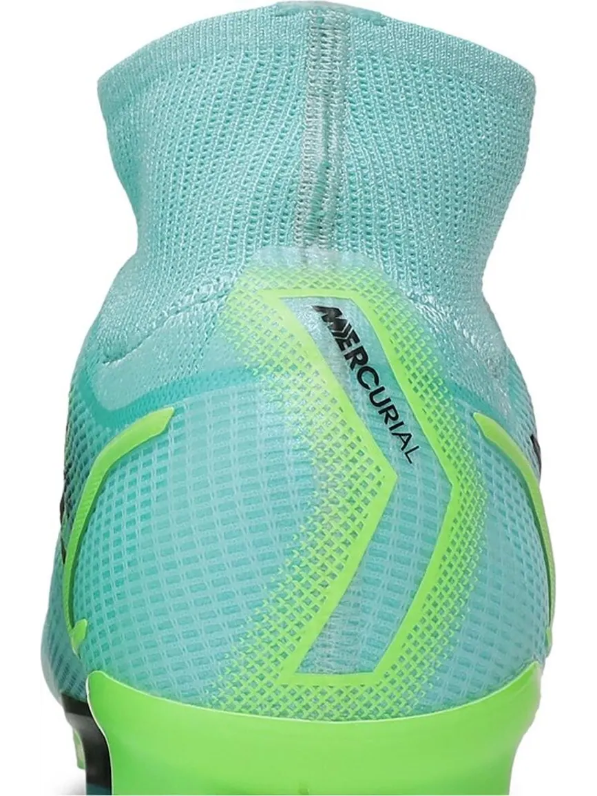 Бутсы Nike Mercurial Superfly 8 Elite FG 'Dynamic Turquoise Lime Glow' — изображение 7 из 8, синий