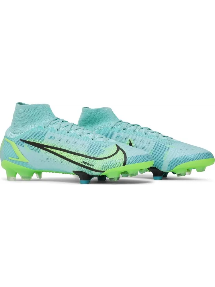 Бутсы Nike Mercurial Superfly 8 Elite FG 'Dynamic Turquoise Lime Glow' — изображение 8 из 8, синий