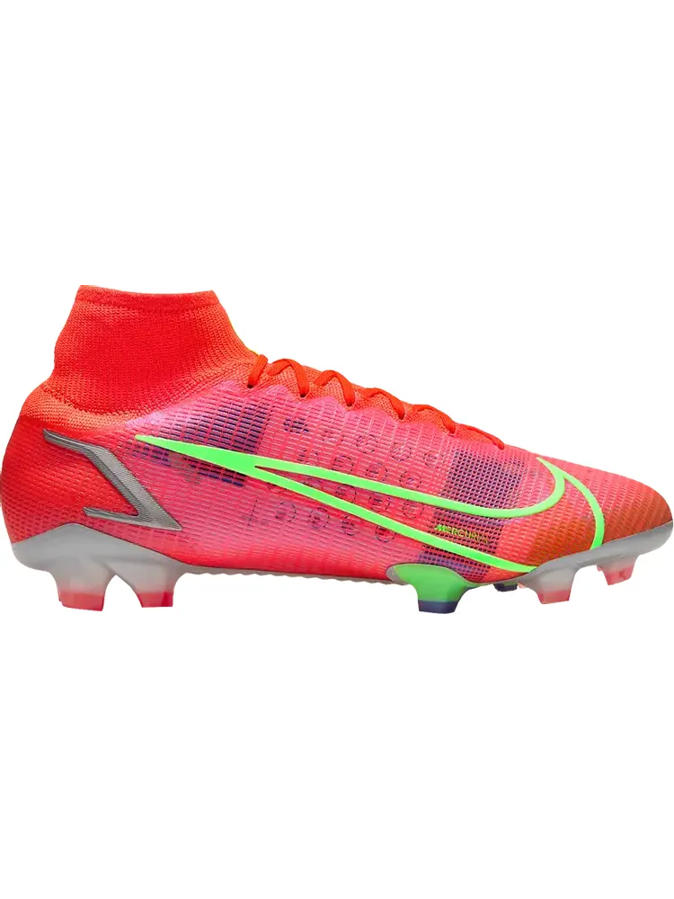 Бутсы Nike Mercurial Superfly 8 Elite FG 'Bright Crimson Indigo Burst' — изображение 1 из 1, оранжевый