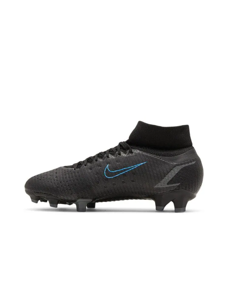 Бутсы Nike Mercurial Superfly 8 Pro FG 'Black Photo Blue' — изображение 4 из 9, черный/серый/черный