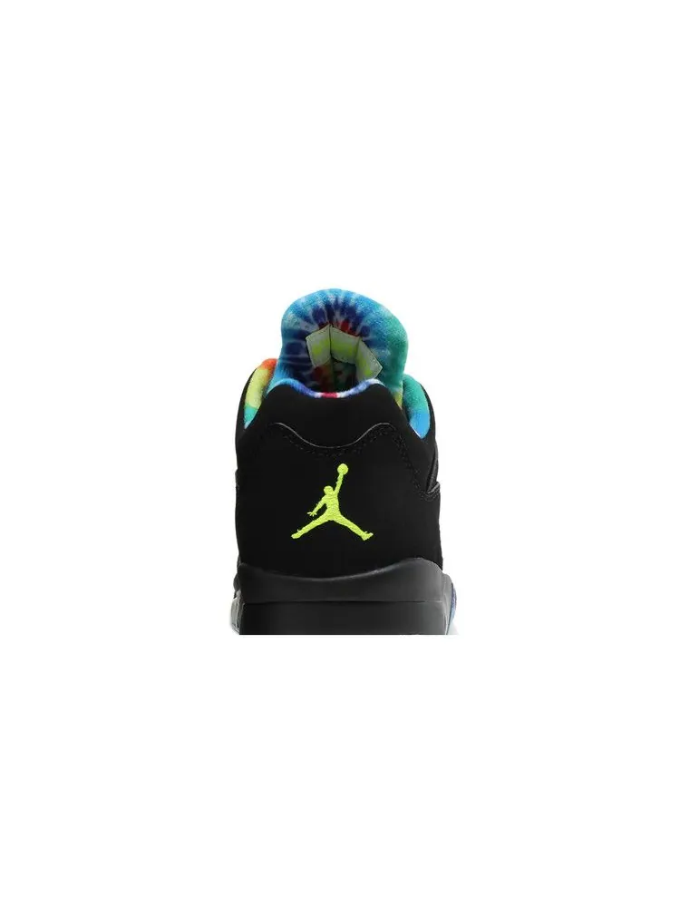 Бутсы Air Jordan Air Jordan 5 Low Golf 'Peace & Love - Black' — изображение 8 из 9, черный/белый