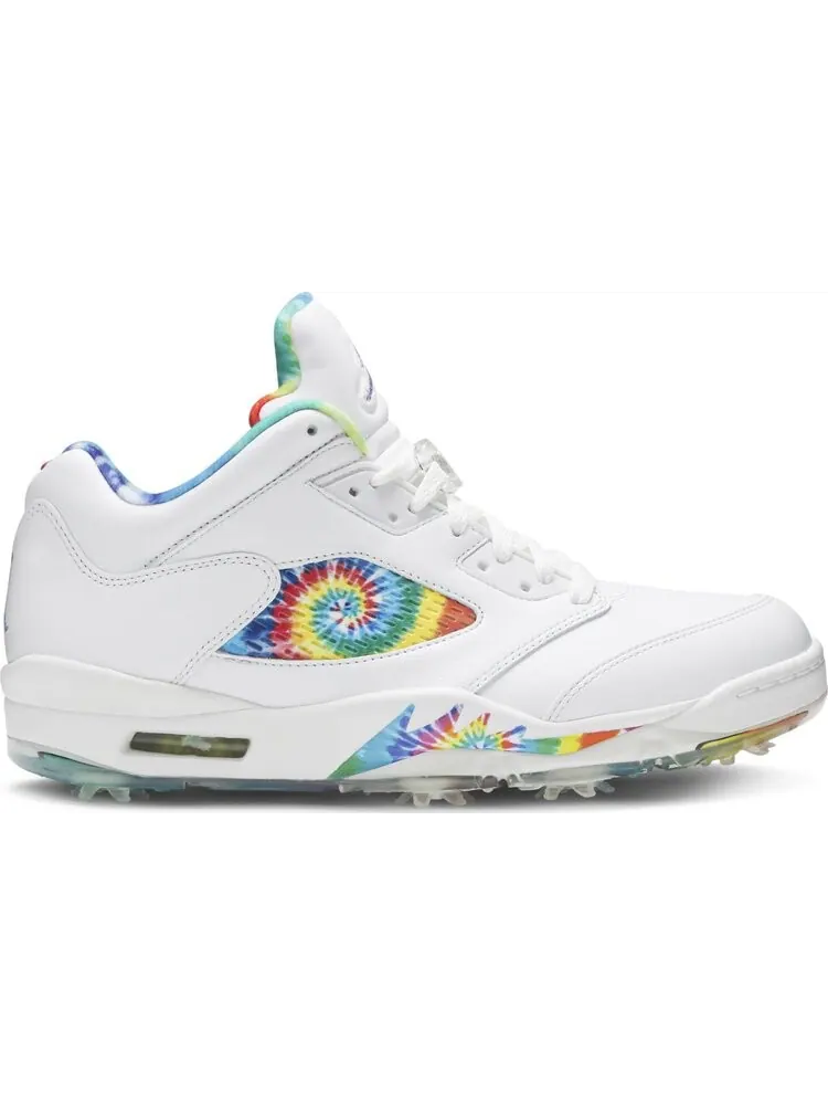Бутсы Air Jordan 5 Low Golf Peace, Love, and Golf — изображение 1 из 8, белый