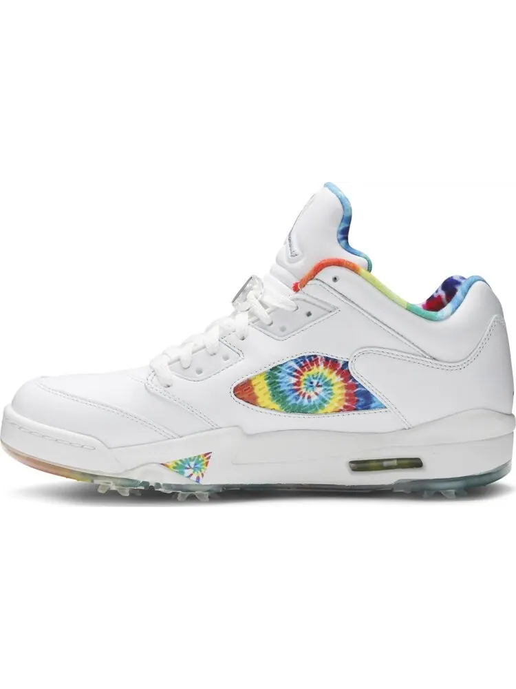 Бутсы Air Jordan 5 Low Golf Peace, Love, and Golf — изображение 3 из 8, белый