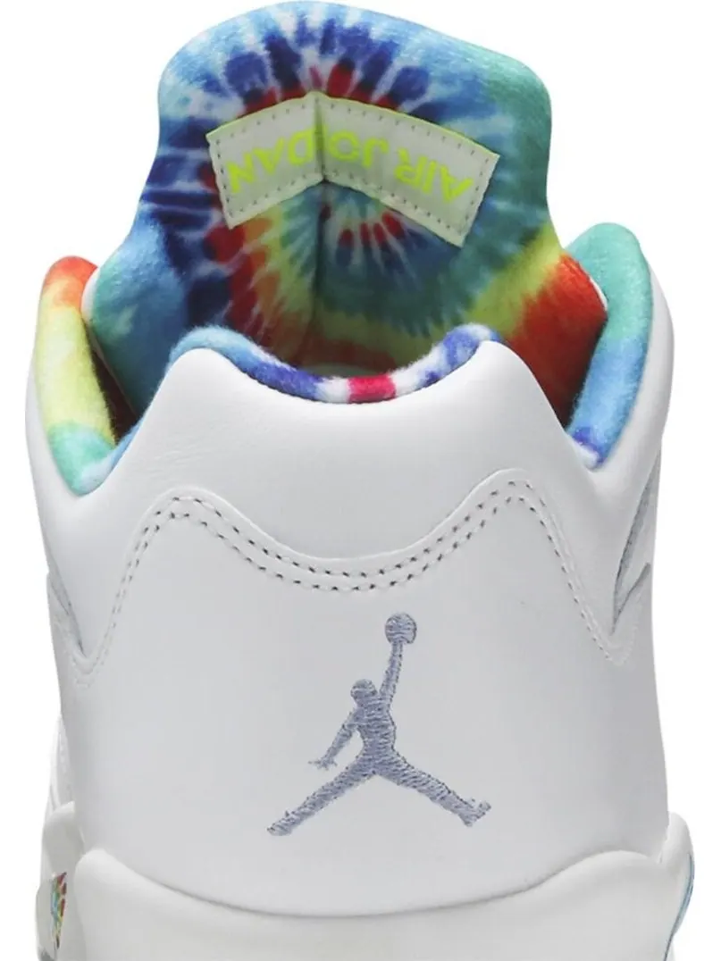 Бутсы Air Jordan 5 Low Golf Peace, Love, and Golf — изображение 7 из 8, белый