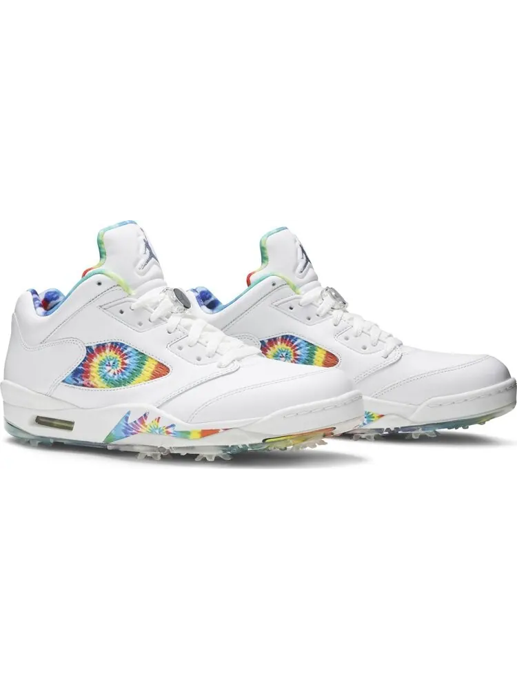 Бутсы Air Jordan 5 Low Golf Peace, Love, and Golf — изображение 8 из 8, белый