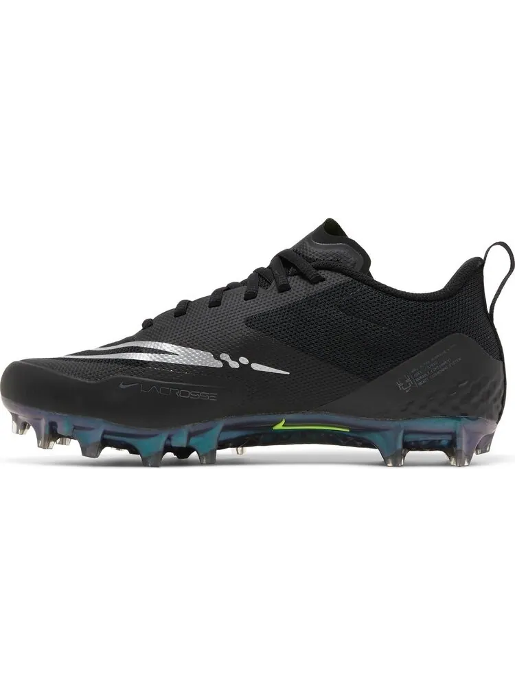 Бутсы Nike Alpha Huarache 8 Pro 'Black Metallic Silver' — изображение 3 из 8, черный