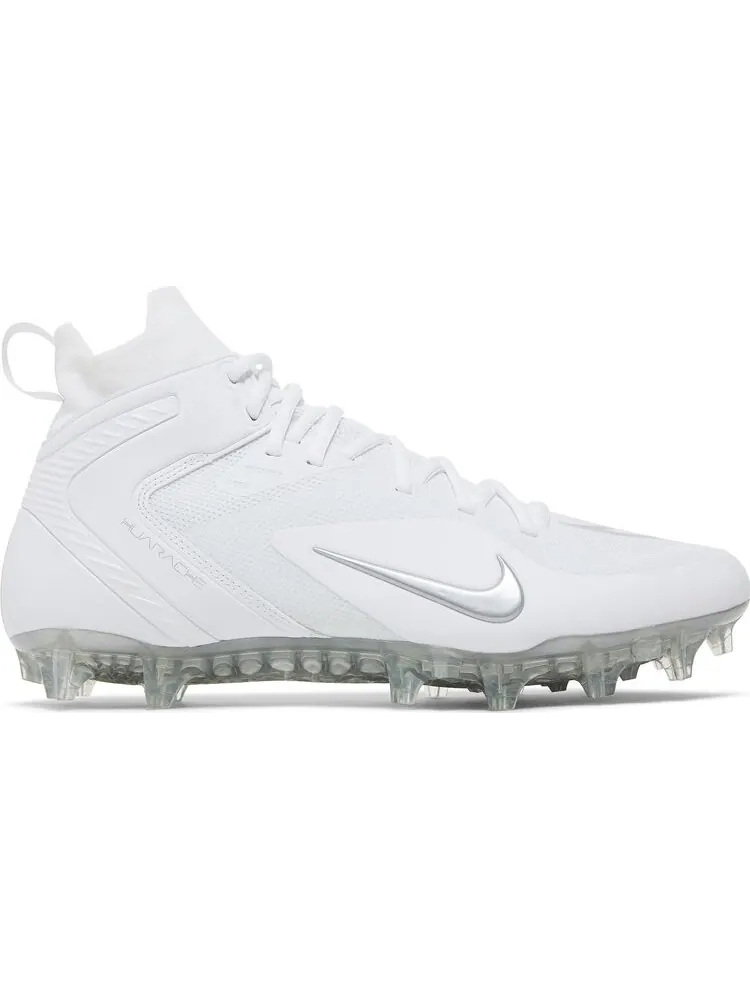 Бутсы Nike Alpha Huarache 8 Elite 'White Metallic Silver' — изображение 1 из 8, белый
