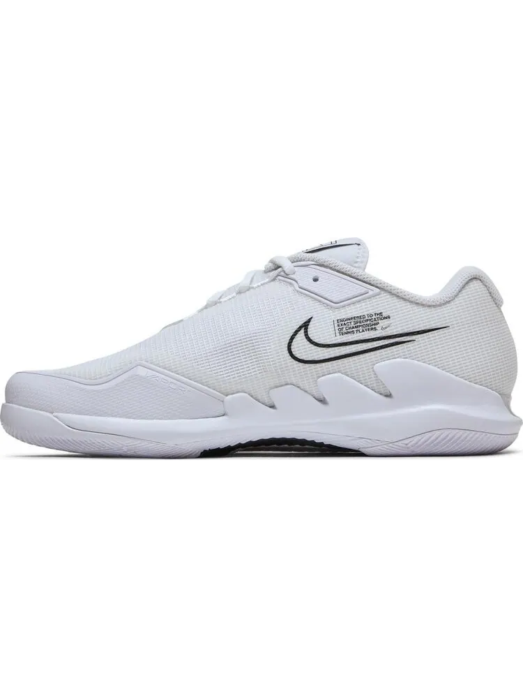 Бутсы Nike NikeCourt Air Zoom Vapor Pro 'White Black' — изображение 3 из 8, белый