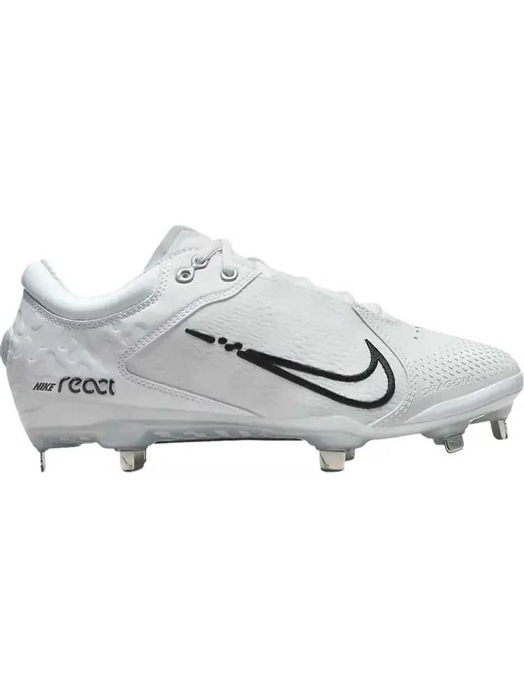 Бутсы Nike Wmns Hyperdiamond 4 Elite 'White Black' — изображение 1 из 1, белый