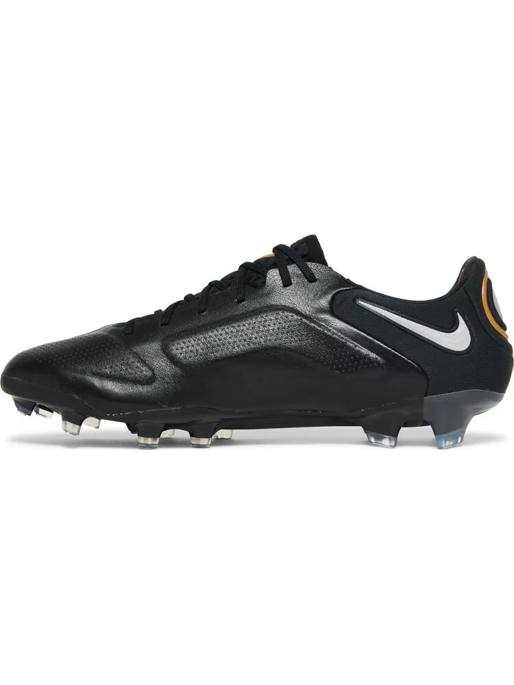 Бутсы Nike Tiempo Legend 9 Elite FG 'Black Metallic Gold' — изображение 3 из 8, черный