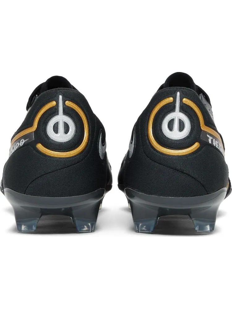 Бутсы Nike Tiempo Legend 9 Elite FG 'Black Metallic Gold' — изображение 6 из 8, черный